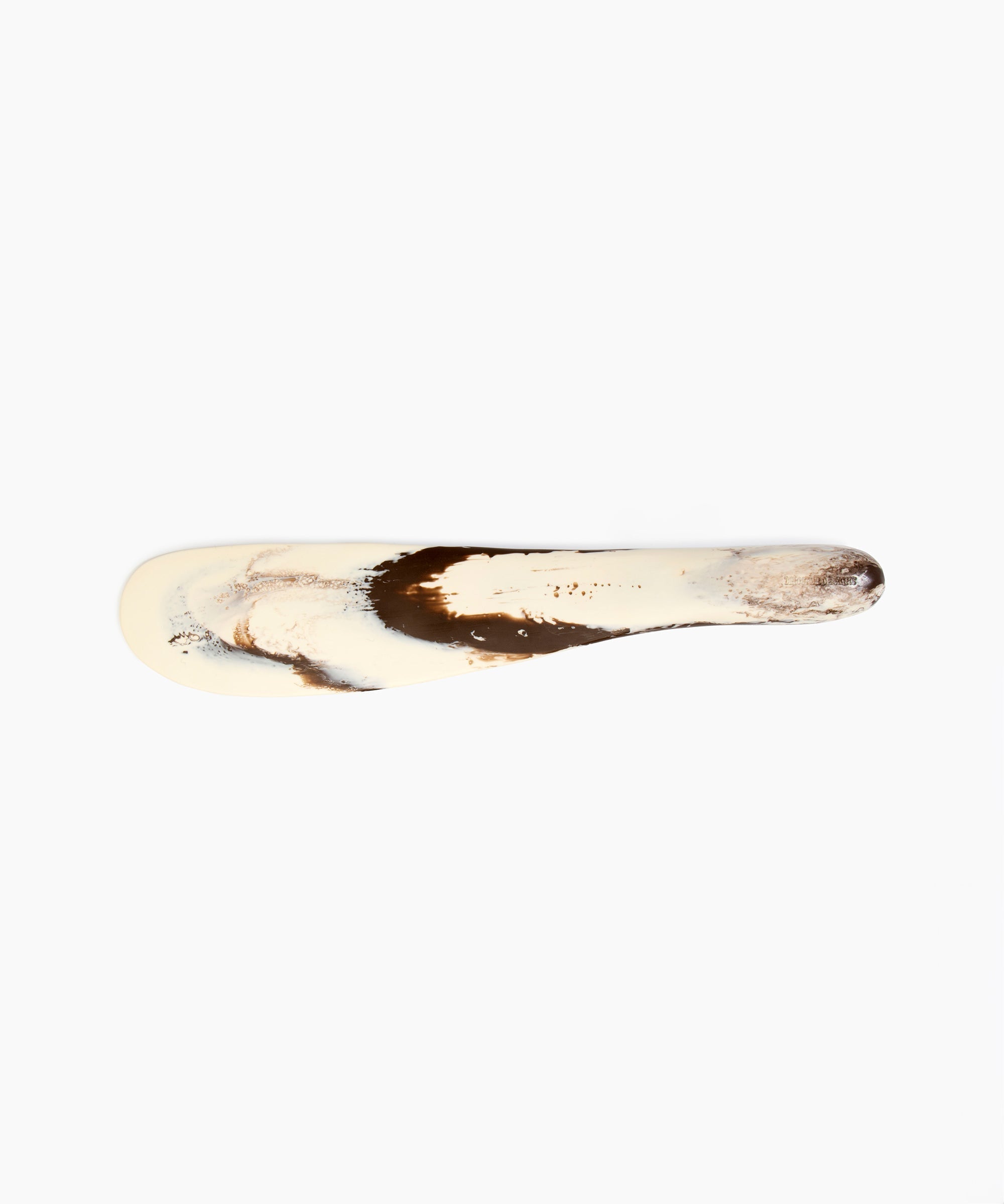 Temple Cake Knife in Cappuccino by Dinosaur Designs, hand-cast resin
