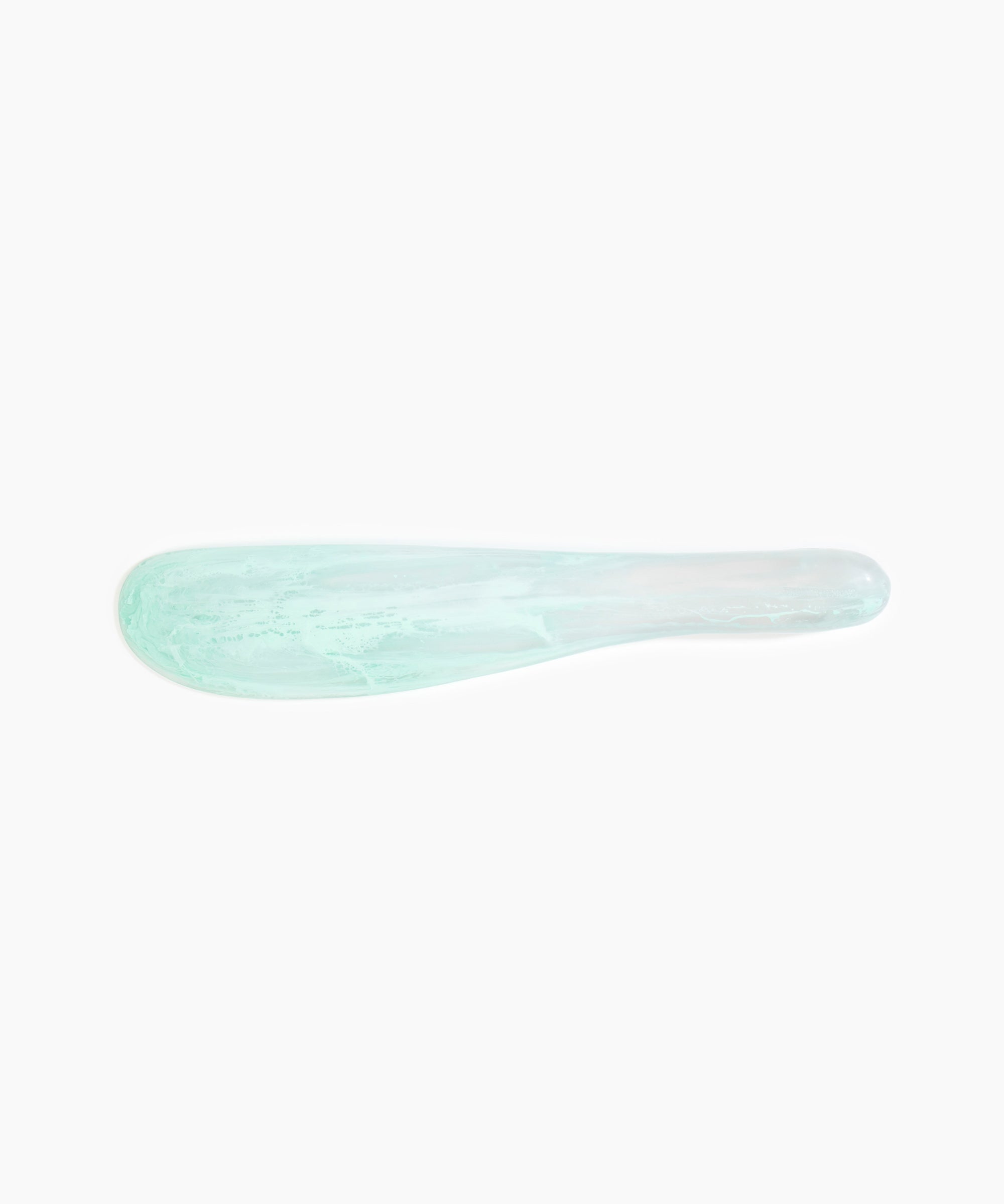 Temple Cake Knife in Mint by Dinosaur Designs, hand-cast resin