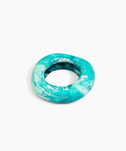 Large Drift Bangle in Lagoon by Dinosaur Designs, hand-cast resin