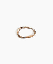 Rock Wishbone Bangle Wide in Cappuccino by Dinosaur Designs, hand-cast resin