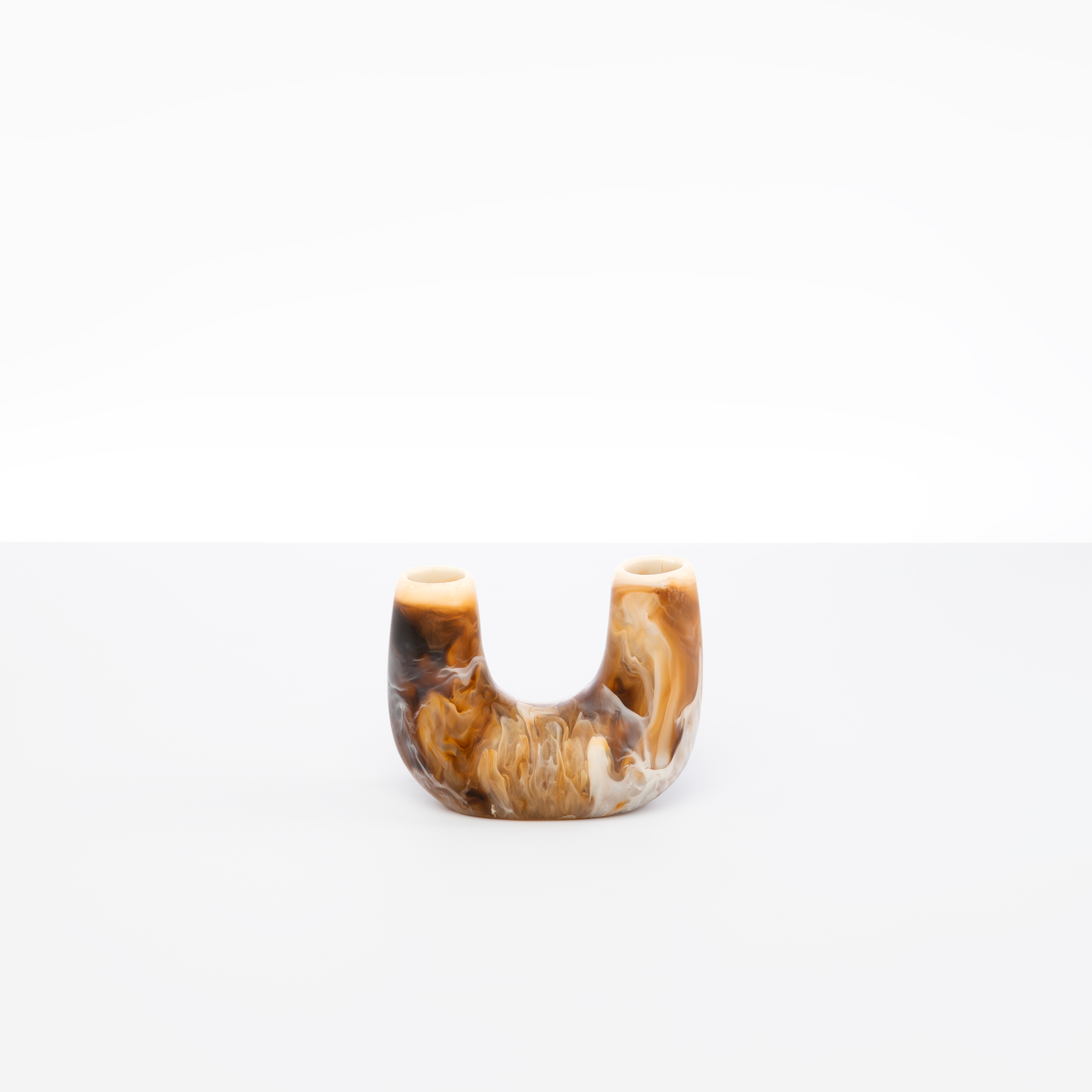 Mini Branch Vase in Light Horn by Dinosaur Designs, hand-cast resin