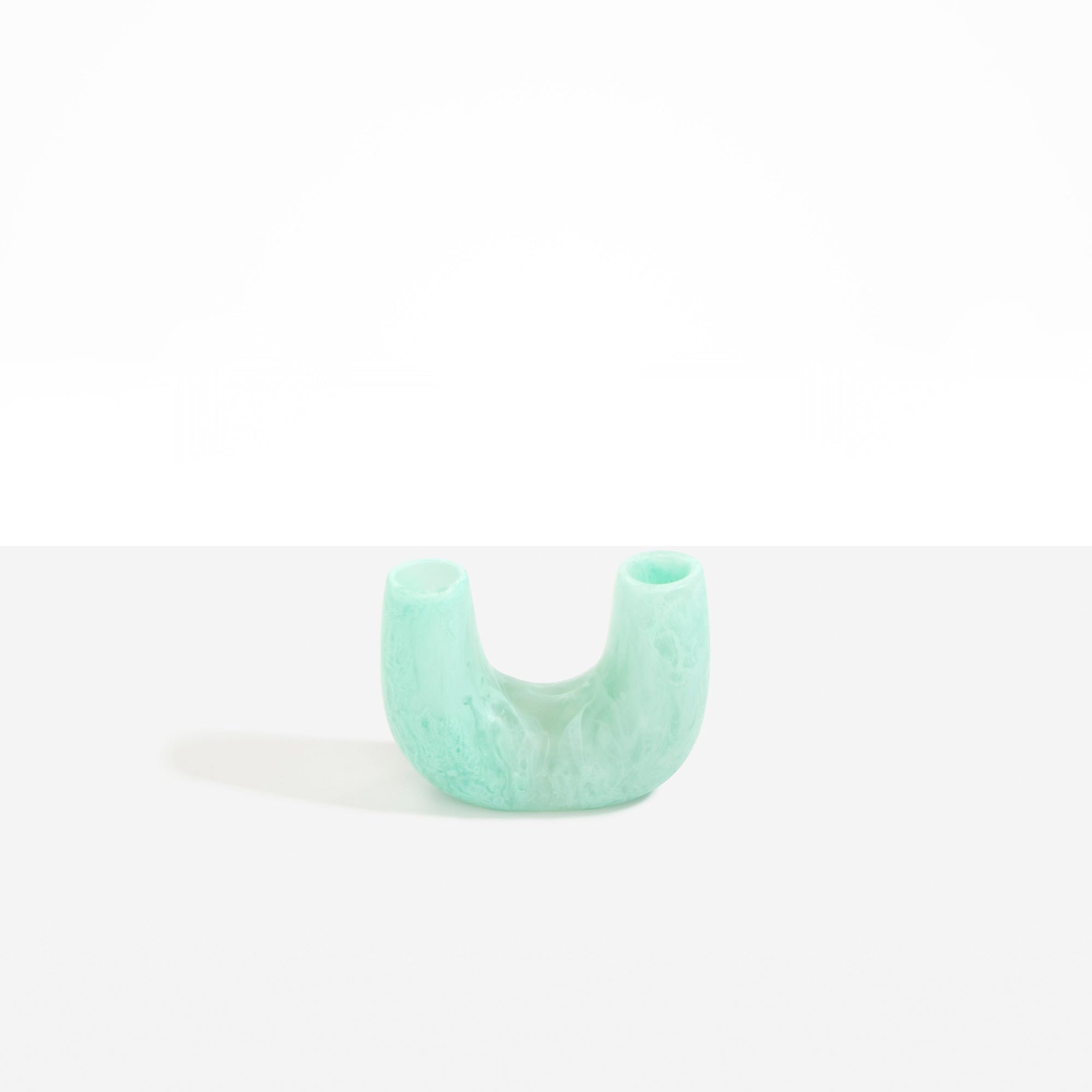 Mini Branch Vase in Mint by Dinosaur Designs, hand-cast resin