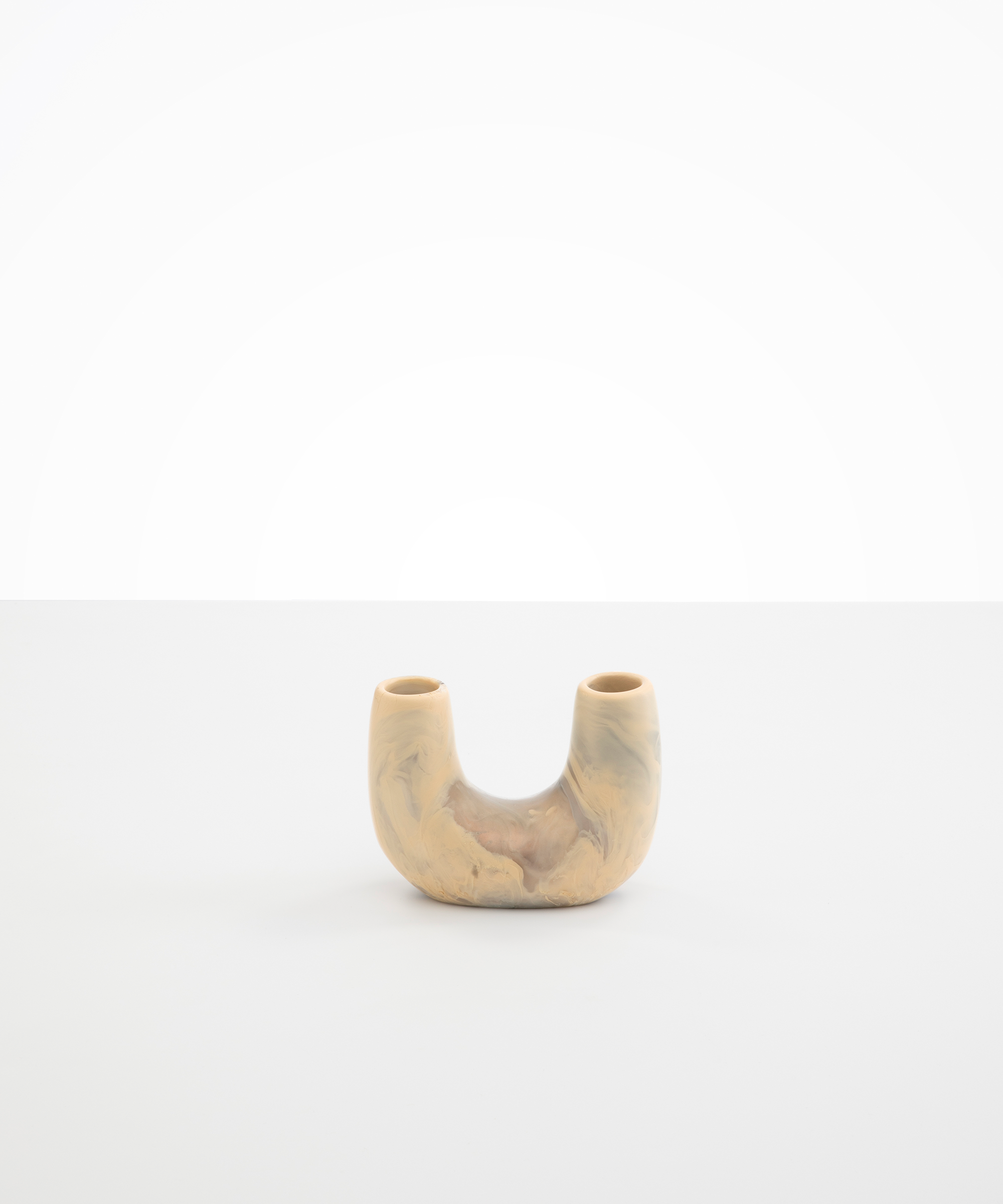 Mini Branch Vase in Sandy Pearl by Dinosaur Designs, hand-cast resin