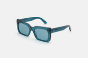 Senta in Teal, three-quarter view
