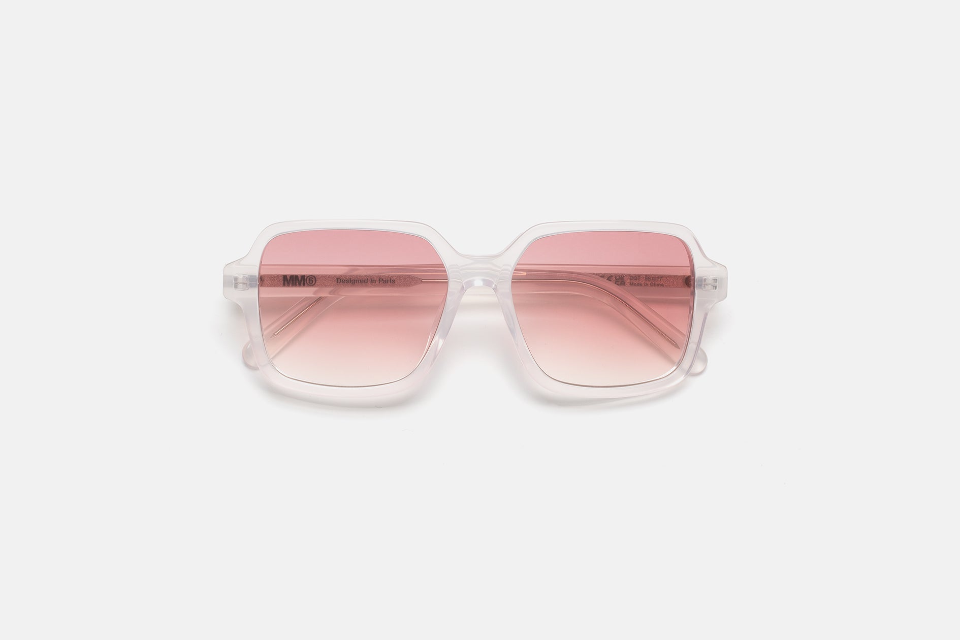 MM6 Maison Margiela Lunettes 4 sunglasses in Pearl Sand acetate