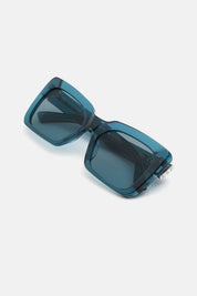 Senta in Teal, temple detail
