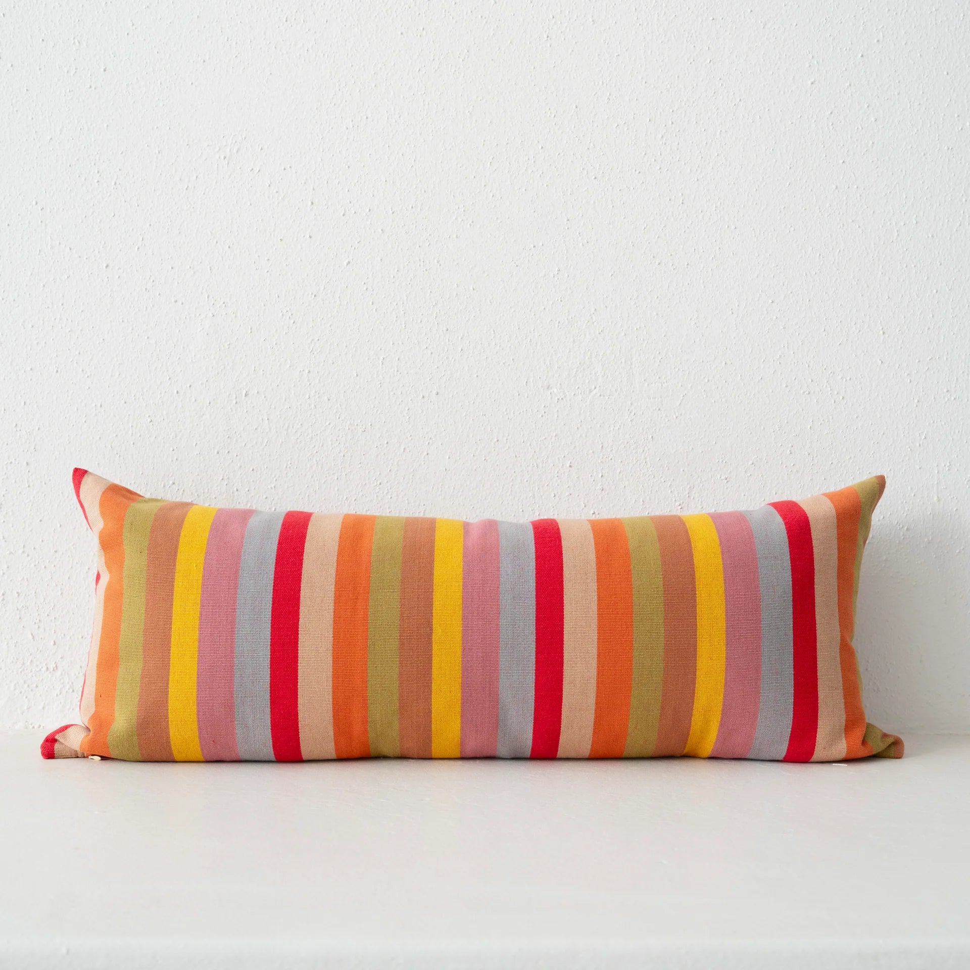 Mauve Stripe Pillow 14" x 34"