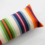 Rainbow Stripe Pillow 14" x 34"