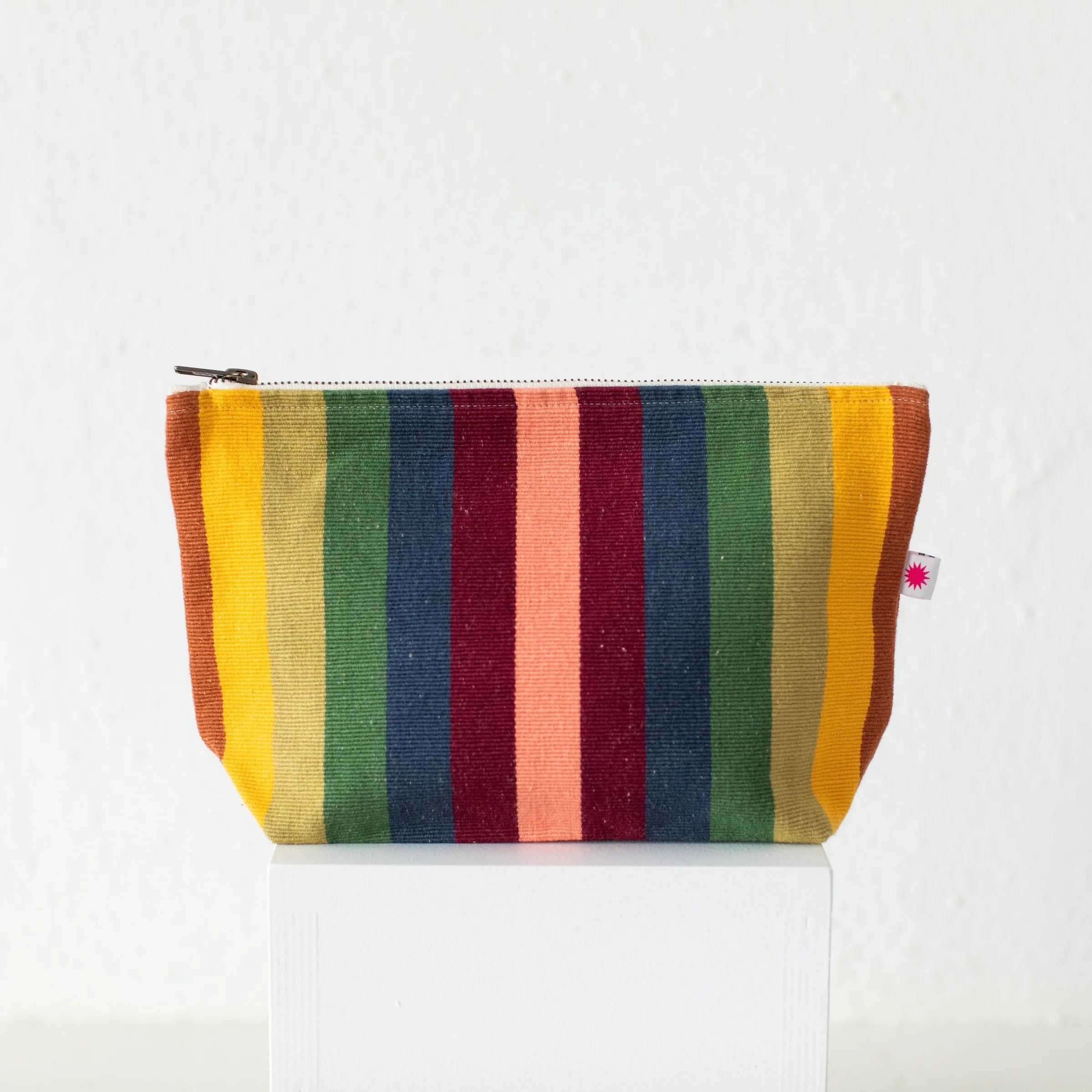 Garza_Marfa_Earth_Spectrum_Stripe_Pouch_White_Background.webp