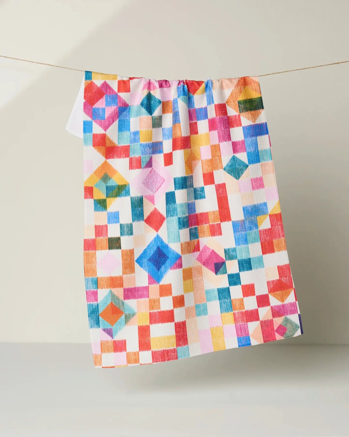 Kitchen Tea Towel - Patchwork Geo