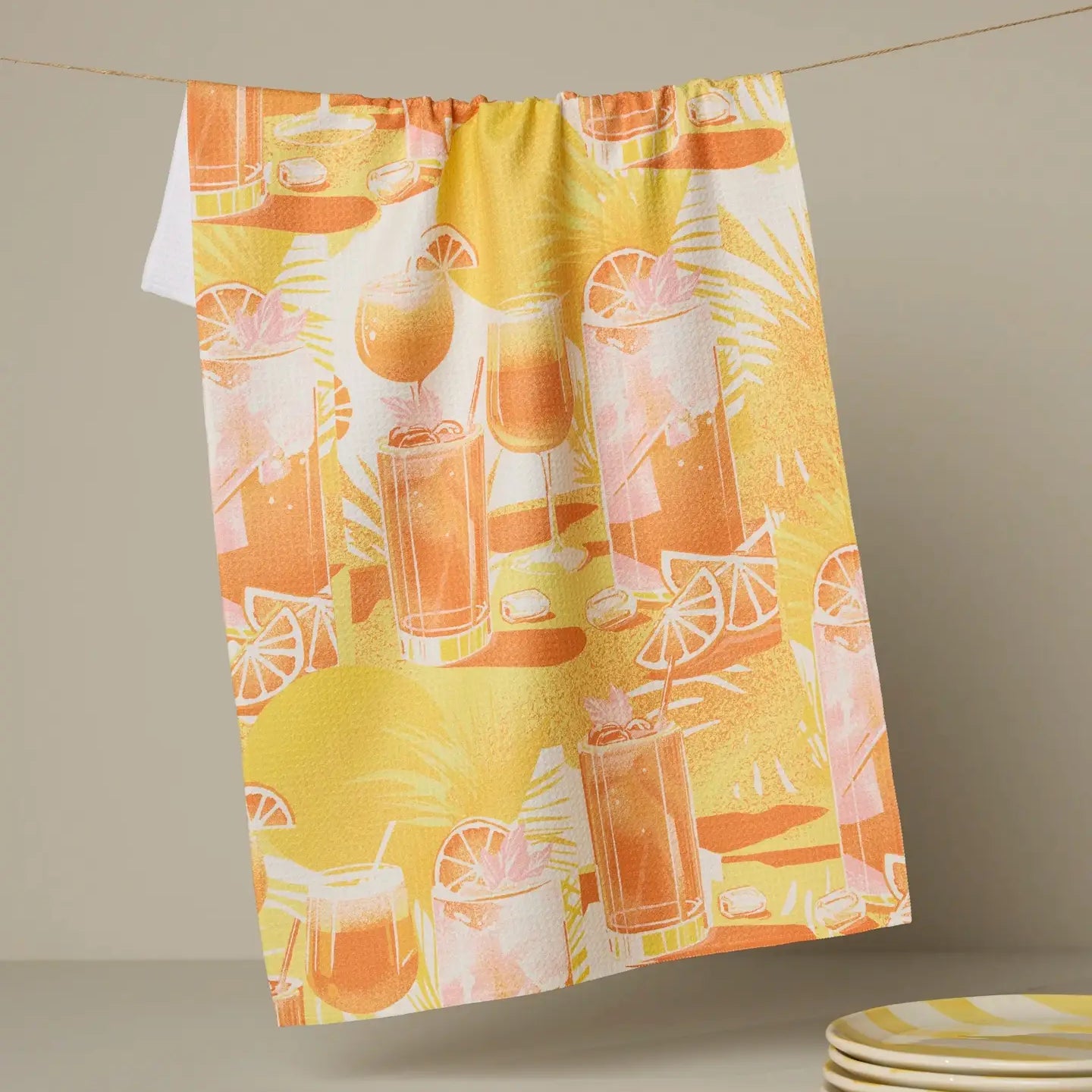 Geometry_TeaTowel_SunsethappyHour_1.webp