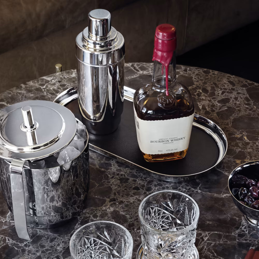 Manhattan Tray with Leather
