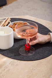 Wine-O's Merino Wool Round Wine Markers - Midcentury