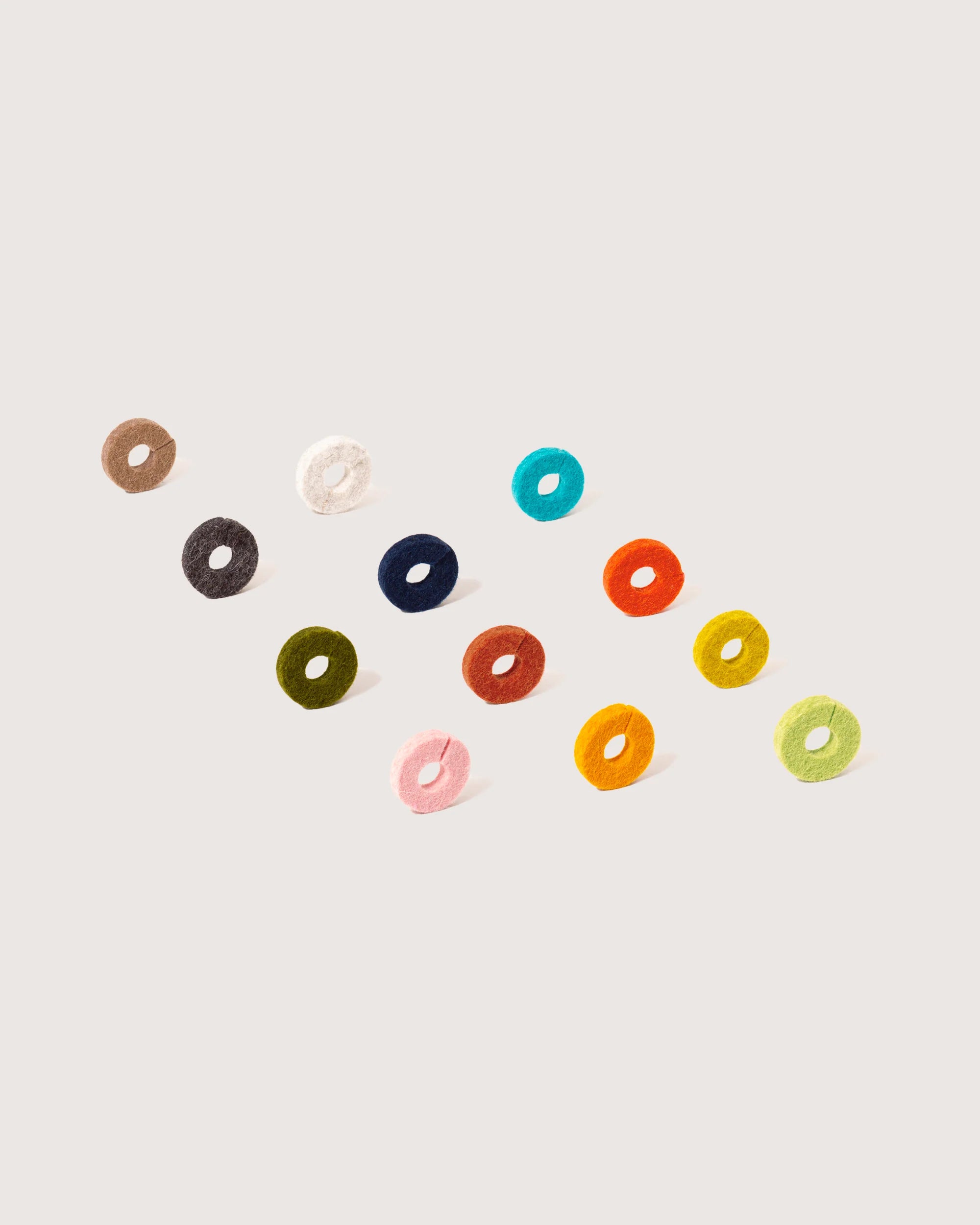 Wine-O's Merino Wool Round Wine Markers - Midcentury