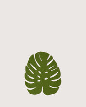 Merino Wool Monstera Leaf Trivet - Large