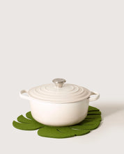 Merino Wool Monstera Leaf Trivet - Large