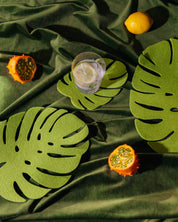 Merino Wool Monstera Leaf Trivet - Large