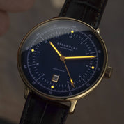 Hamburg Automatic Edition Marine worn on the wrist