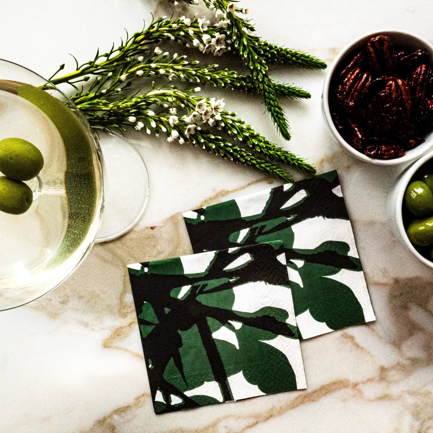 Paper Cocktail Napkin Set of 20 - And Never Memory