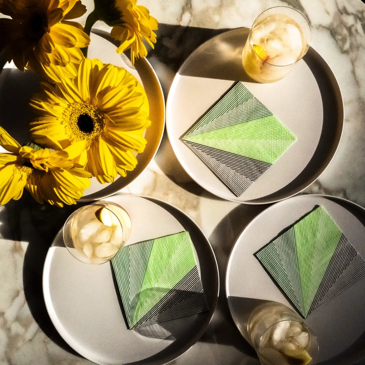Paper Cocktail Napkin Set of 20 - Full Constant Light
