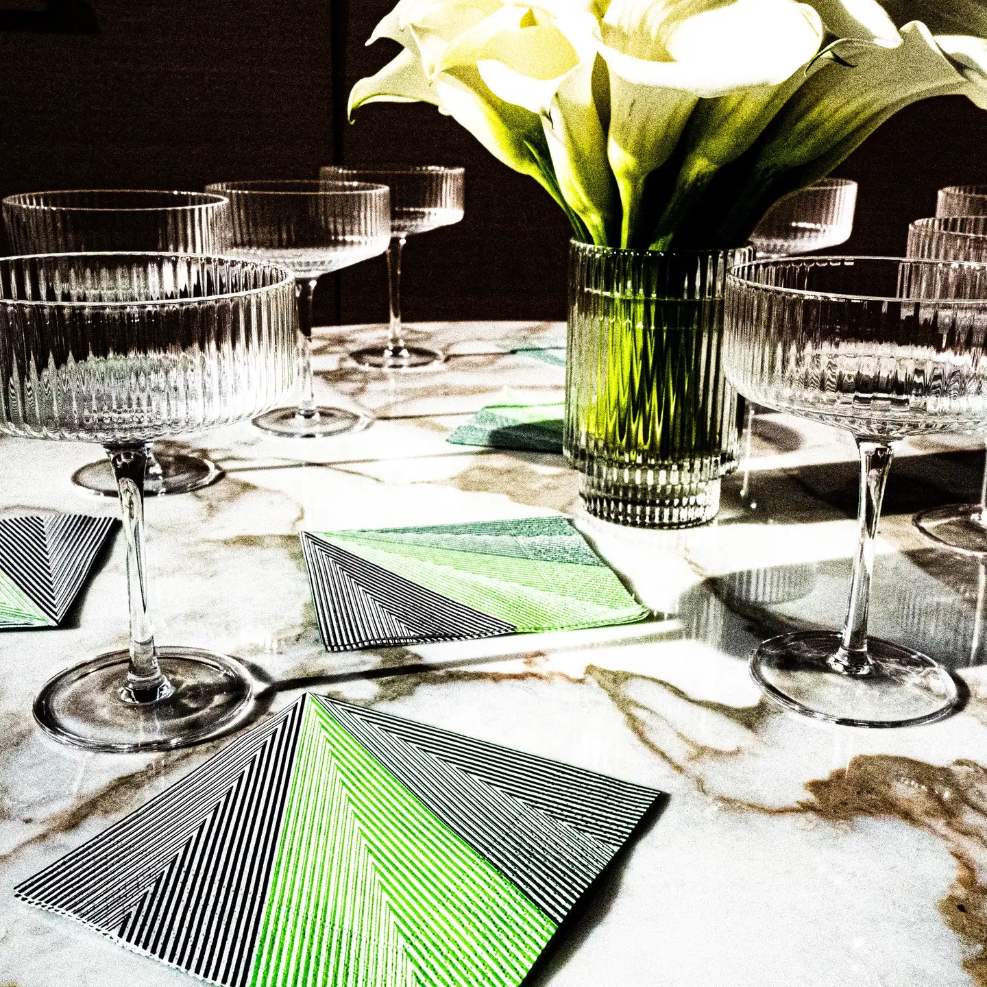 Paper Cocktail Napkin Set of 20 - Full Constant Light