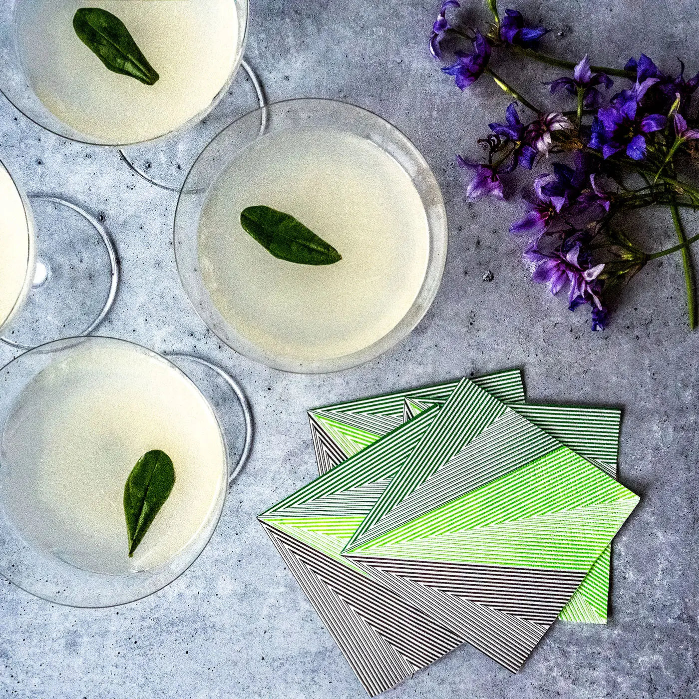 Paper Cocktail Napkin Set of 20 - Full Constant Light