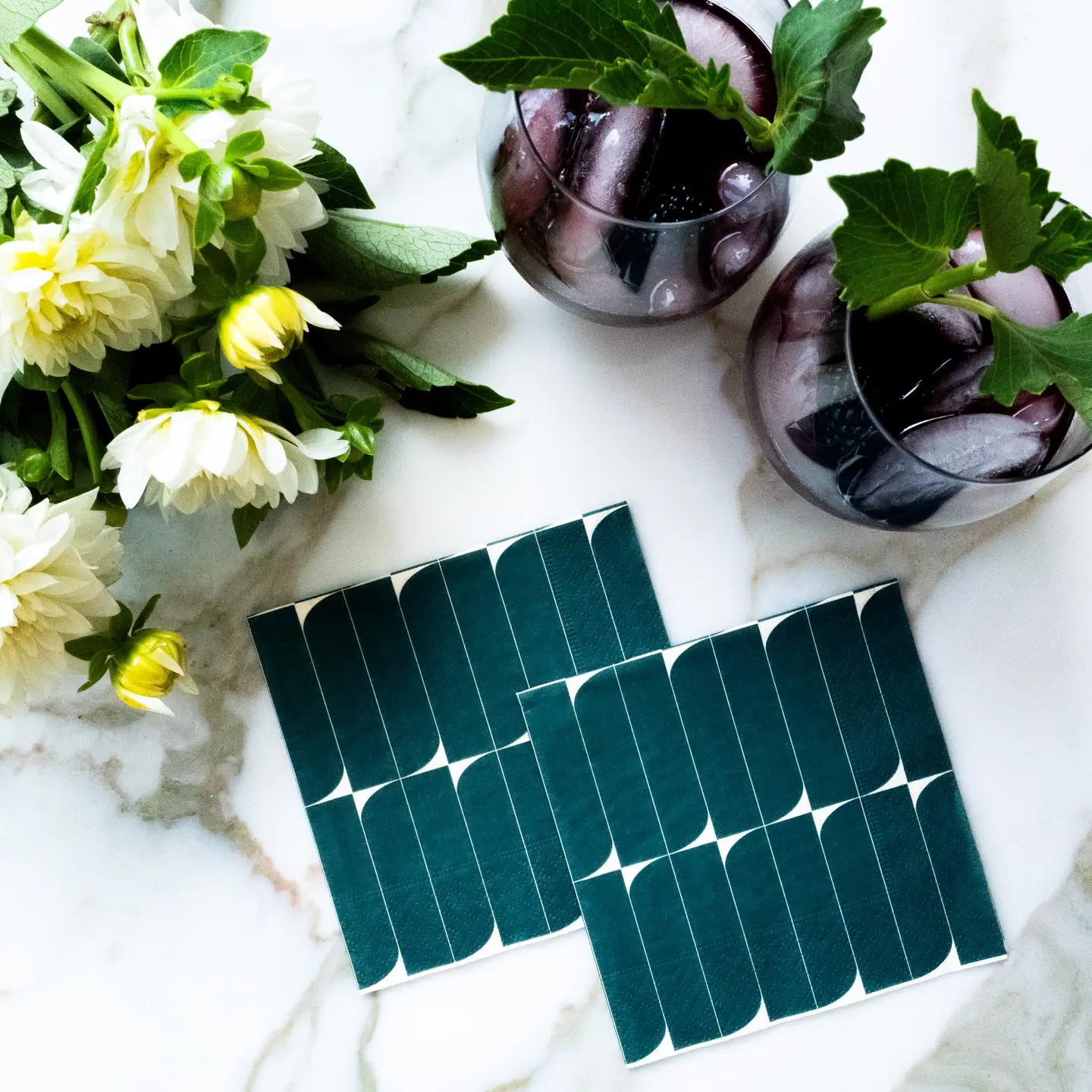 Paper Cocktail Napkin Set of 20 - The Sun-Lit Fields
