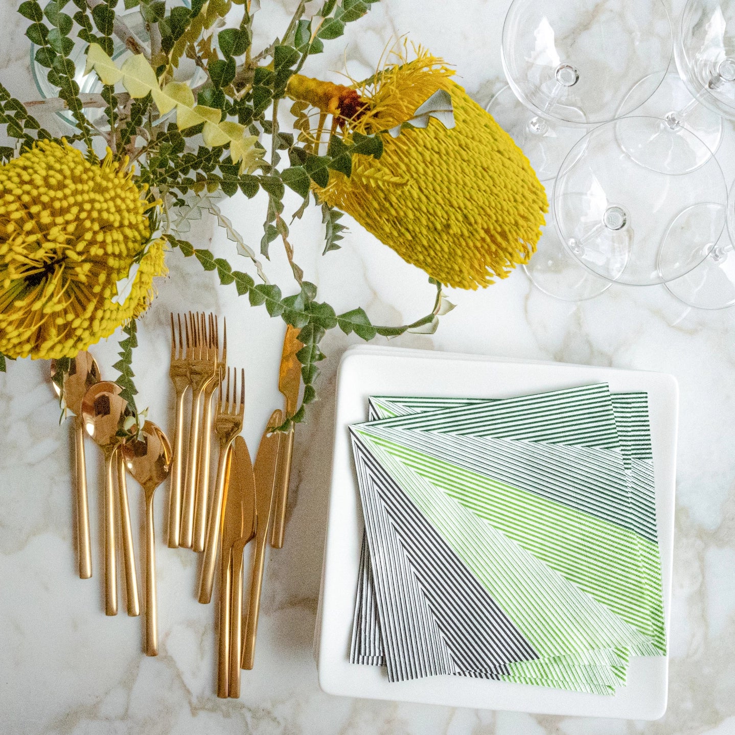 Paper Dinner Napkin Set of 20 - Full Constant Light