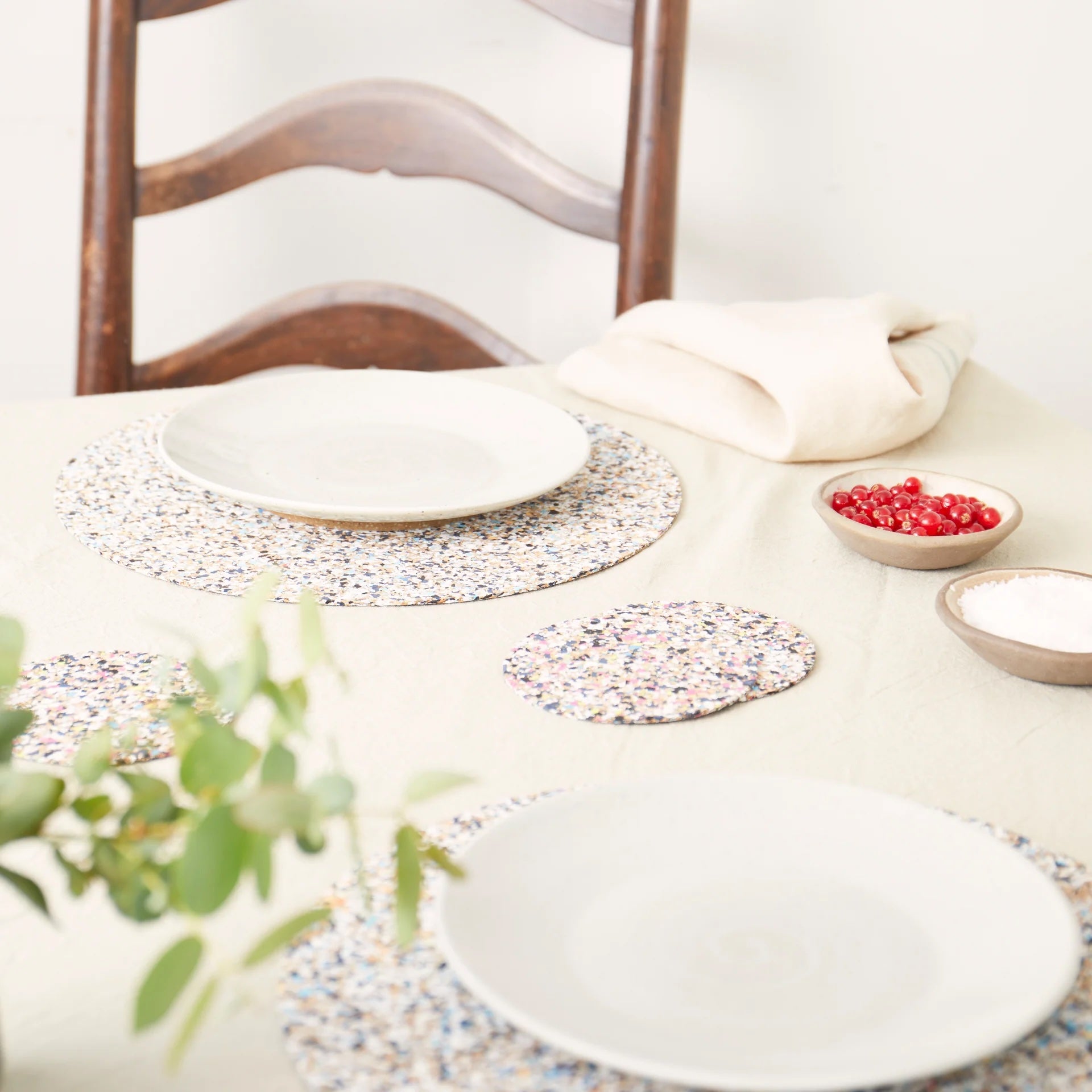 Beach Clean Placemat Set of 4 - Round
