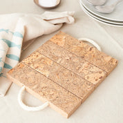 Natural Cork Trivet - Block