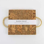 Natural Cork Trivet - Block