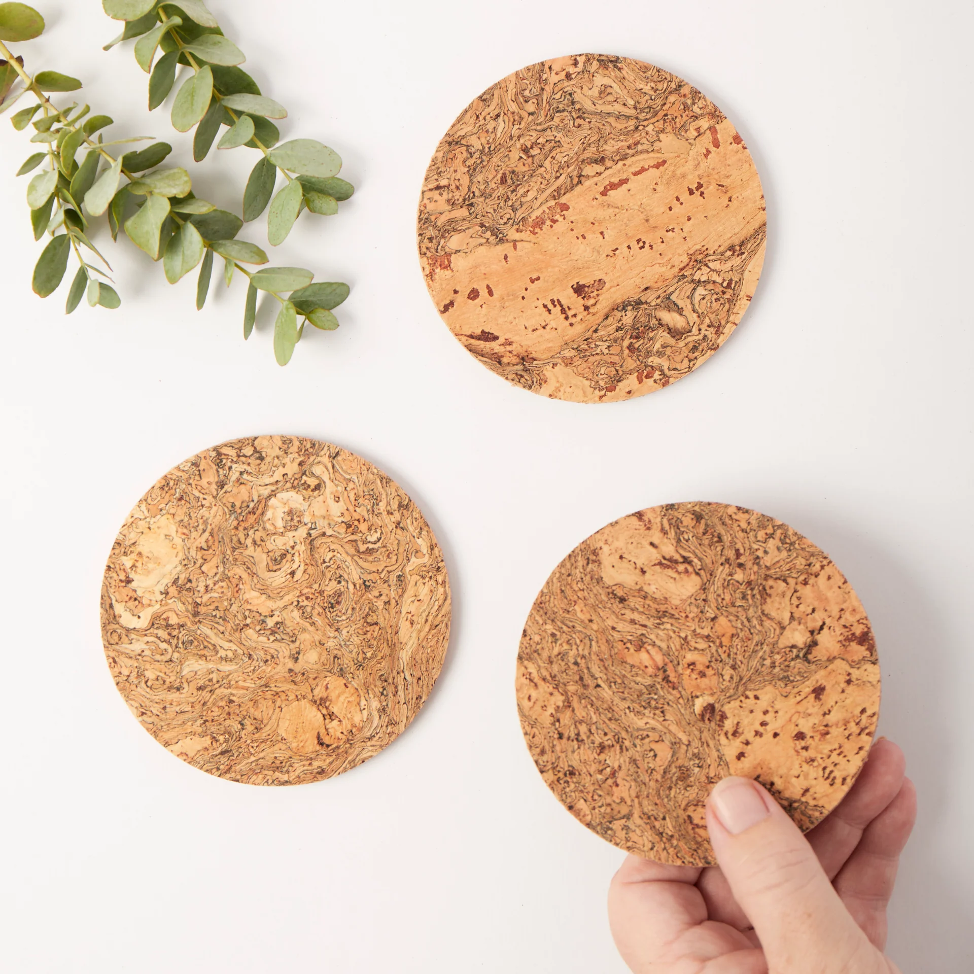 Cork Coaster Set - Round