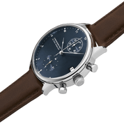 1815 Chronograph Blue Sunray, dial detail