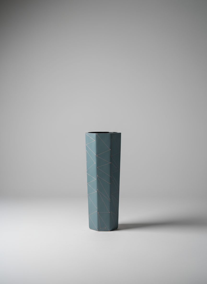 Handcrafted Octogon Vase - Large