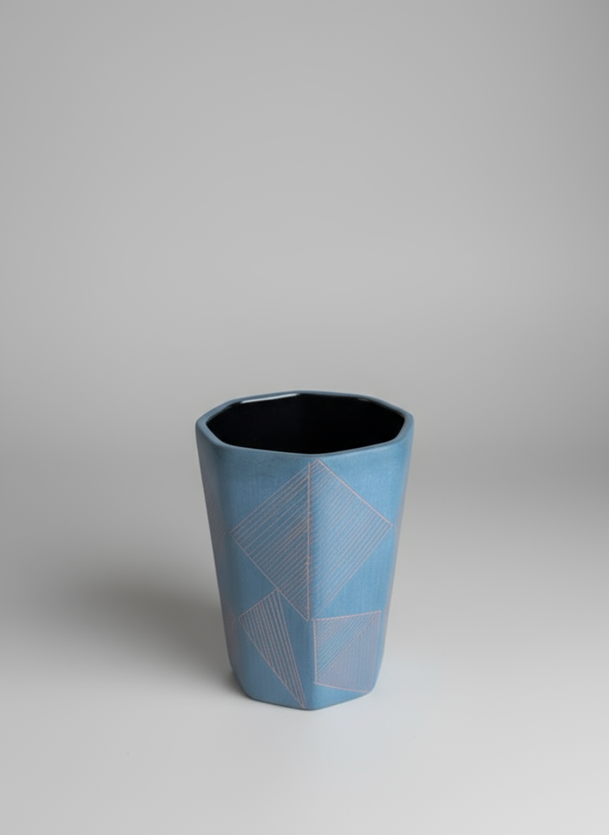 Handcrafted Octogon Vase - Small