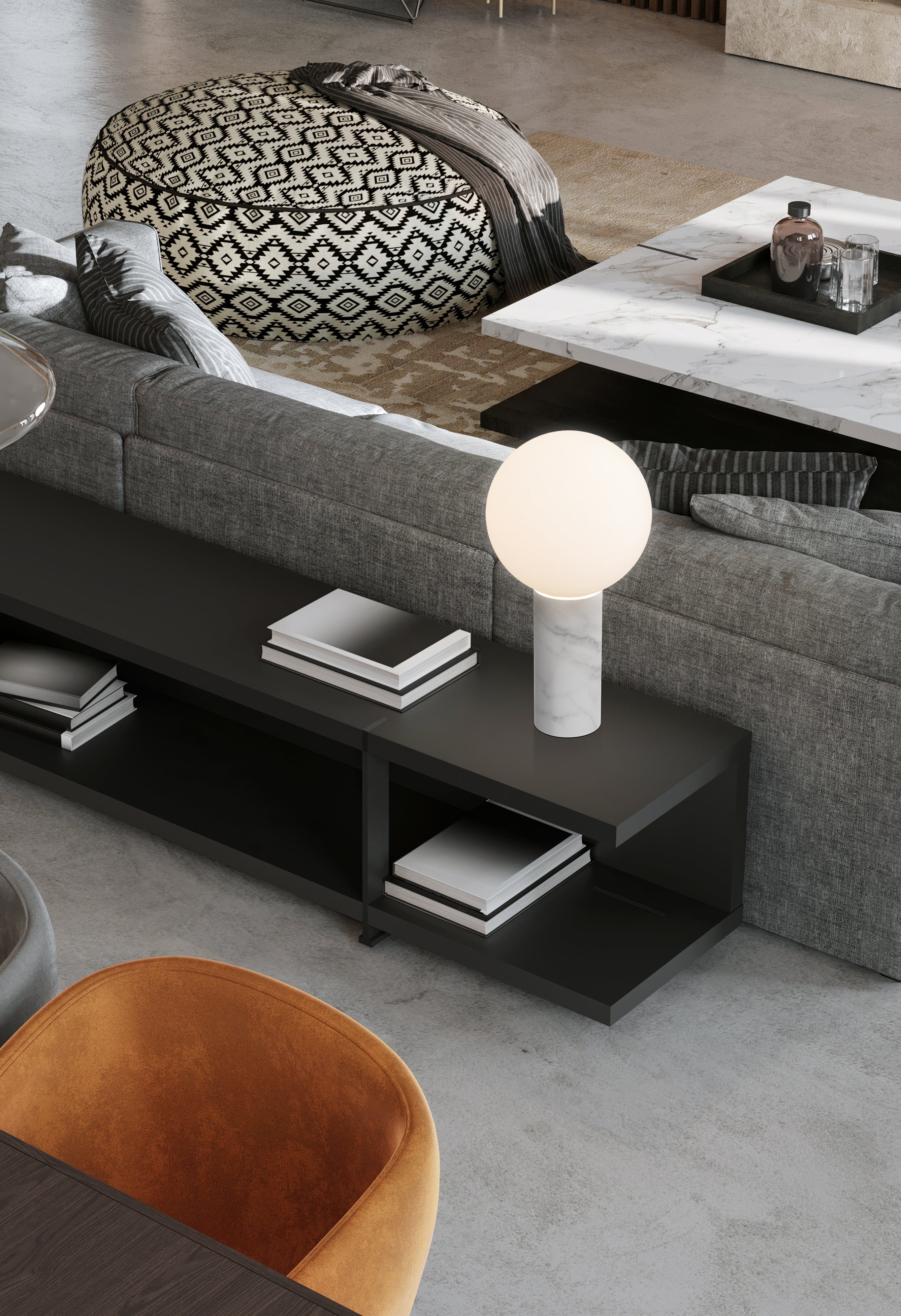 Pilar in a living space