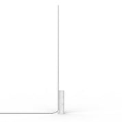 T.O Floor lamp, White Carrara base with chrome arm