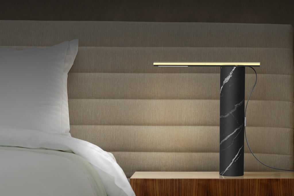 T.O Table lamp on bedside table