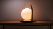 Bola Lantern - Tan/Chrome