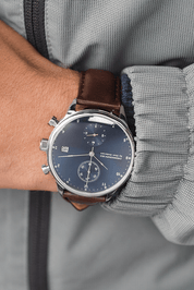 1815 Chronograph Blue Sunray on the wrist, second view