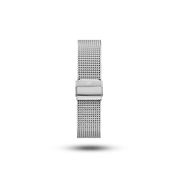 Heavy Mesh Band – Steel watch strap by AV86, two-piece stainless steel mesh with bow-logo buckle