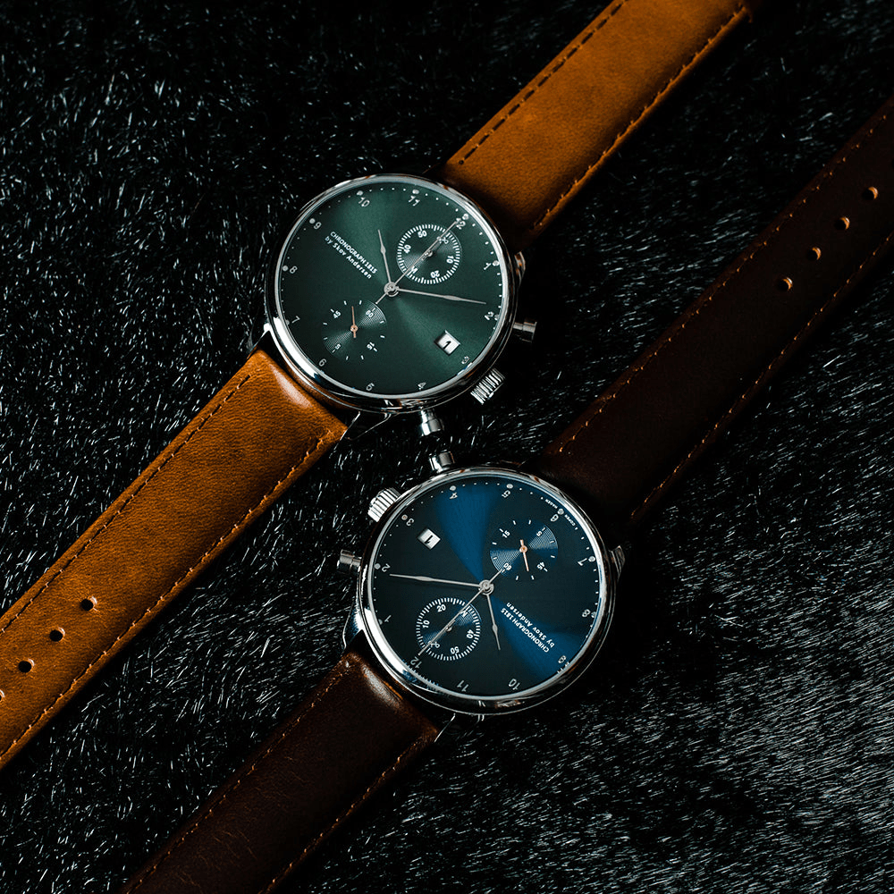 1815 Chronograph Blue Sunray, lifestyle view