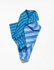 Stripe dinner napkin in Marine