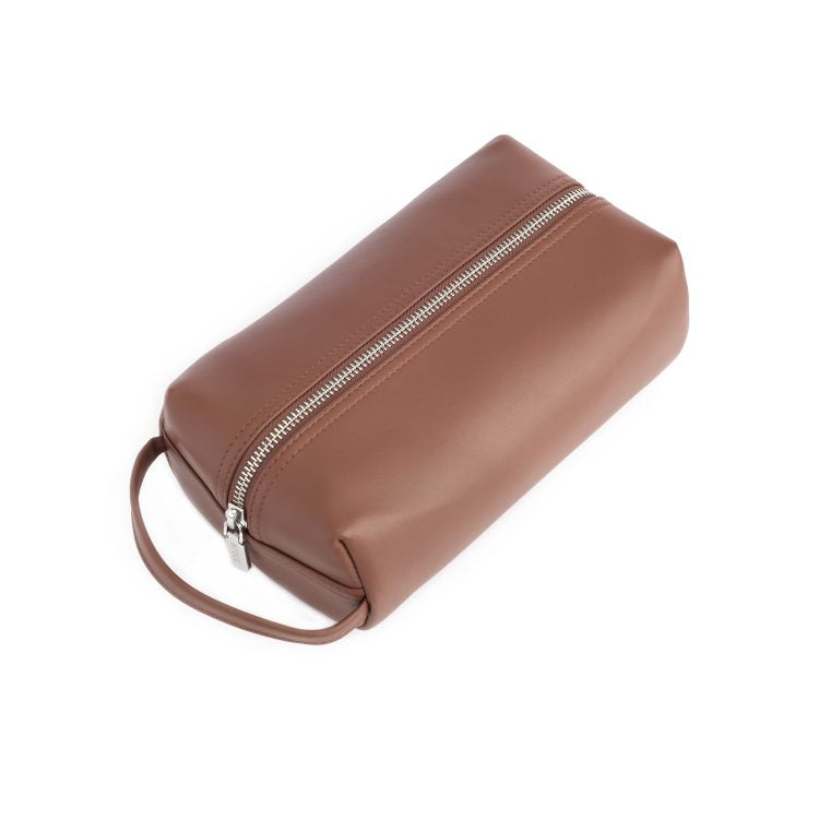 Compact Toiletry Bag - Tan
