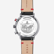 Engraved caseback of the Hamburg Chronograph Edition Neuwerk