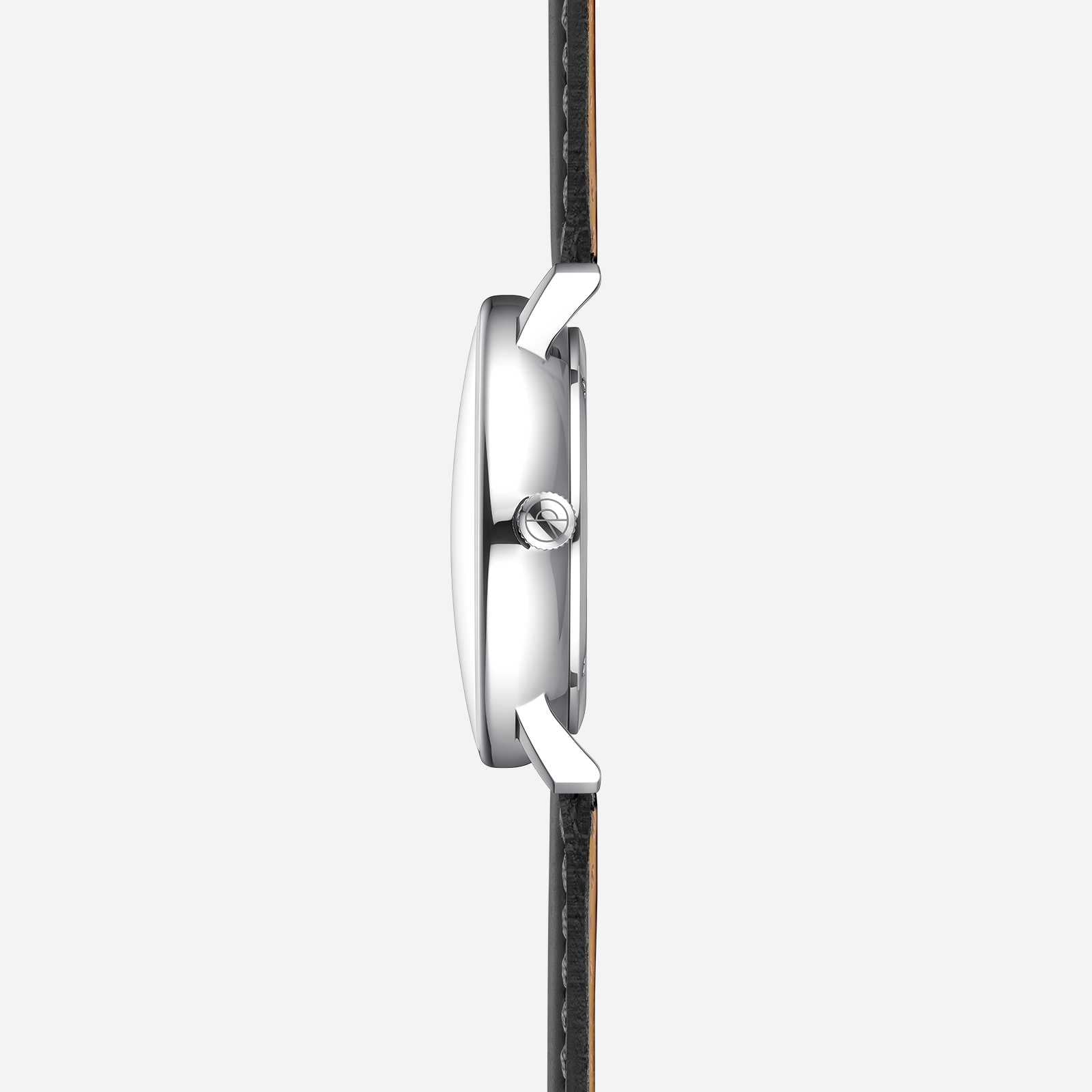 Naos Moonphase in profile, showing the slim case