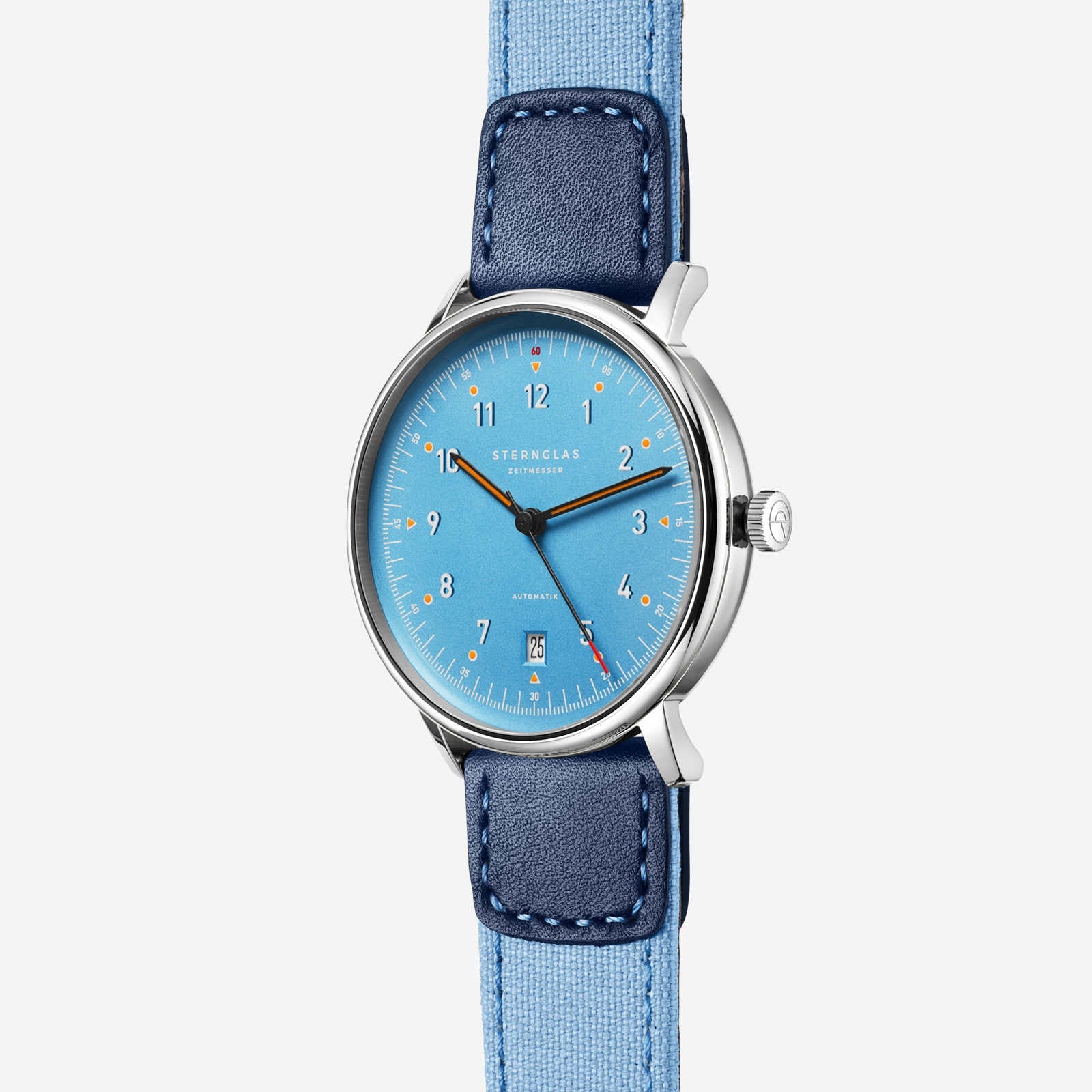 Lumatik Light Blue shown at a 45 degree angle