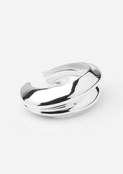 Ecume De Mer Petite Bangle - Silver Plated