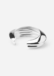 Ecume De Mer Petite Bangle - Silver Plated