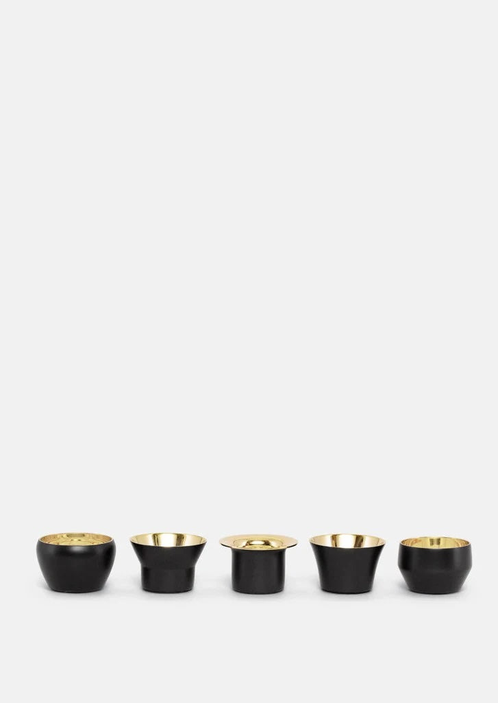 Kin Black Candleholders - Set of 5